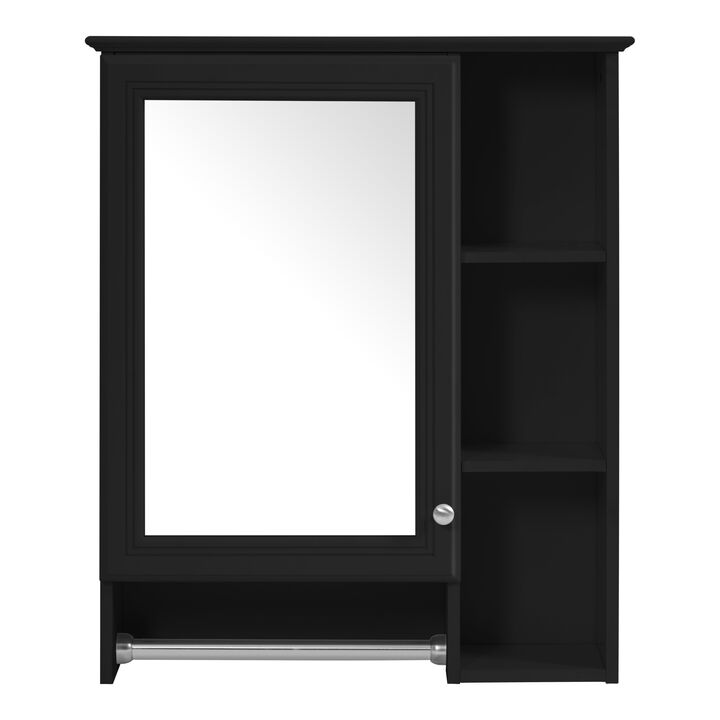 ELEMENT ACE Wall Mounted Medicine Cabinet with Adjustable Shelf and Integrated Towel Bar Organization Solution