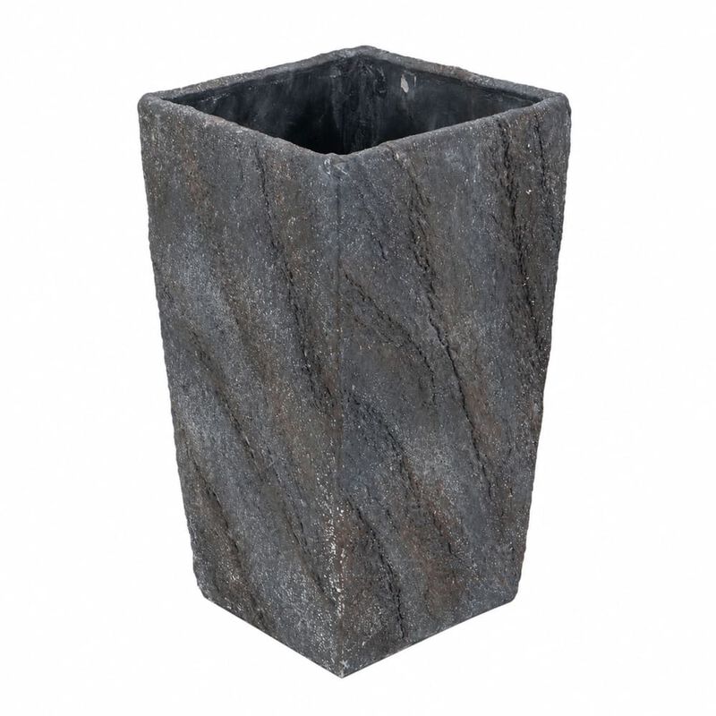 WOW PIONEER Large 9.4x9.4x18.1 Inch Cement Planter for Indoor Outdoor Use, Sturdy Functional Decor with Sophisticated Silhouette image number 0