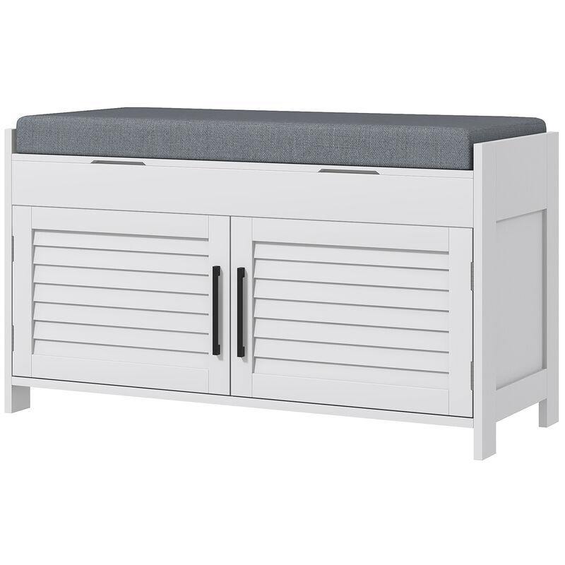 Hivvago Entryway Bench with Hidden Shoe Compartments image number 0