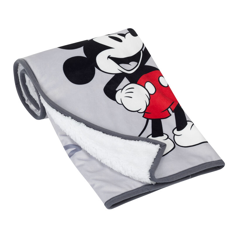 Lambs & Ivy Disney Baby MICKEY MOUSE Picture Perfect Baby Blanket - Gray