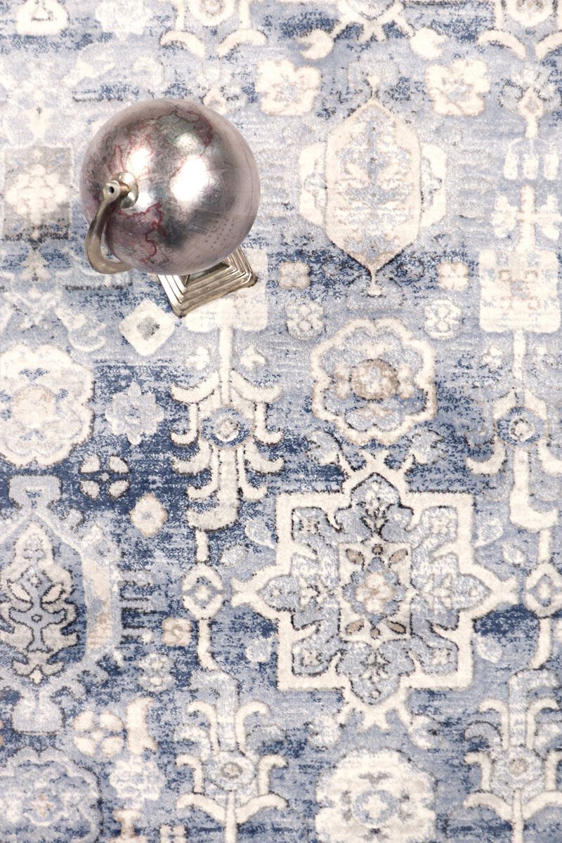 Pasargad Home Turkish Majestic Blue Area Rug- 6' 0'' X  6' 0'' image number 2