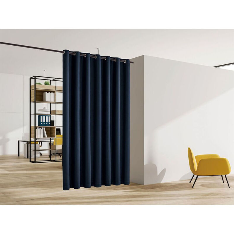 Legacy Decor Room Divider Curtain Heavyweight Blackout Premium Fabric Thermal Insulated 48"W X 84" Tall