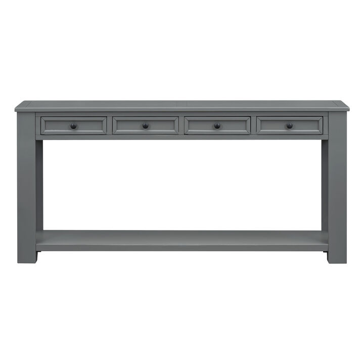 Merax Modern Console Table  with Storage Drawers