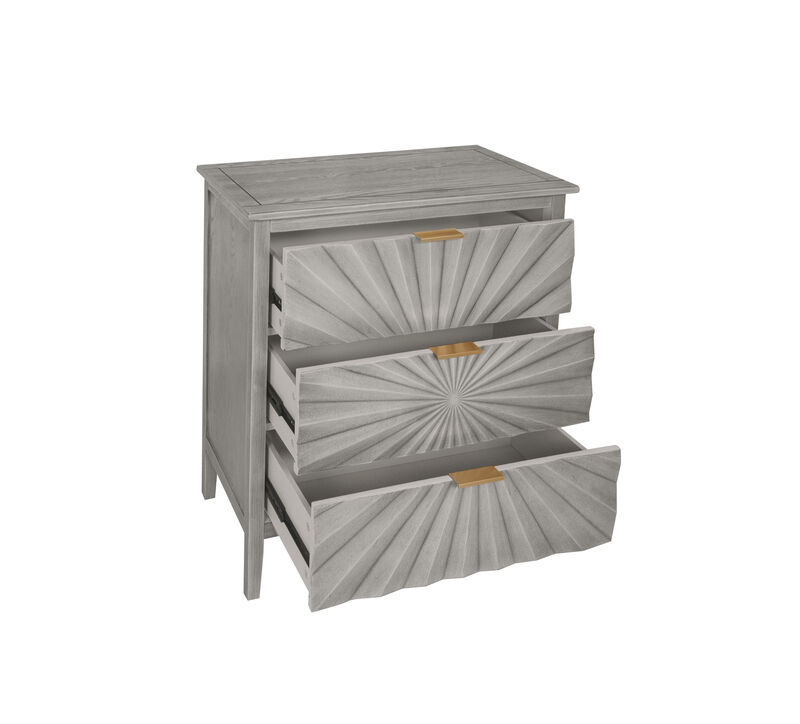 3 Drawer Storage Cabinet,3 Drawer Modern Dresser, Chest of Drawers Farmhouse for Entryway,Living Room,Bed Room image number 8