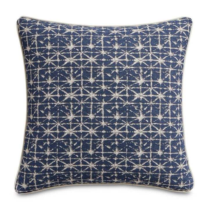 Michael Amini Blue My Mind Foster 20" Square Pillow Set of 2 - Navy