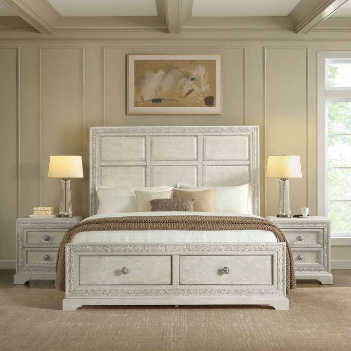 Romilly White Nightstand