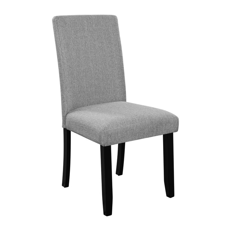 Whisen 4-Piece 23inch Upholstered Dining Chairs, Solid Rubber Wood Linen Mid-Century Modern for Kitchen Dining Room image number 6