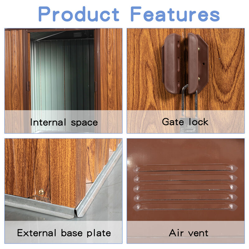 Streamdale 6x6 Metal Shed with Floor Base & Window