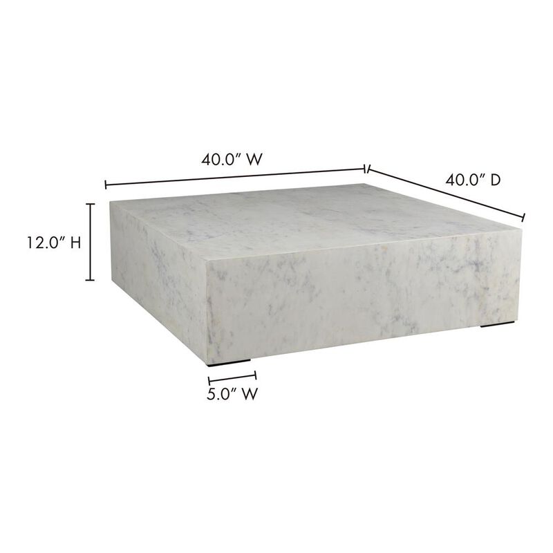 Moe's Home Collection Nash Coffee Table White