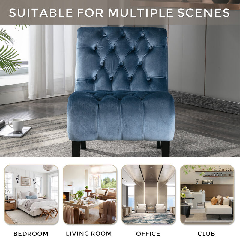 Mulpgo Velvet Accent Chair image number 3