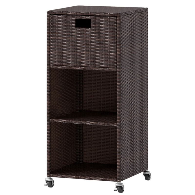 Garden & Backyard Outdoor Storage Cabinet with Drawer and 3 Shelves image number 0