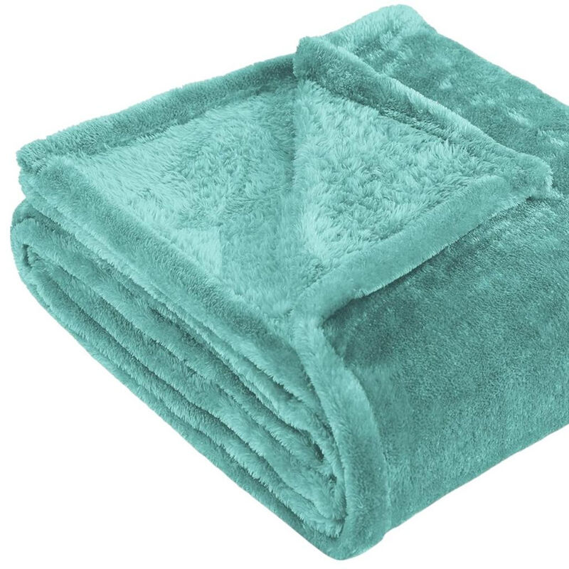 HomeRoots Fleece Plush Throw Blanket image number 2