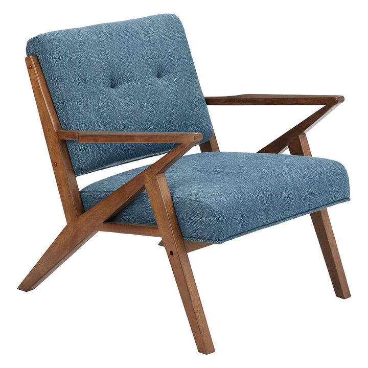 Starlight Canyon Home Blue Accent Chair – Upholstered Lounge Chair for Bedroom or Living Room