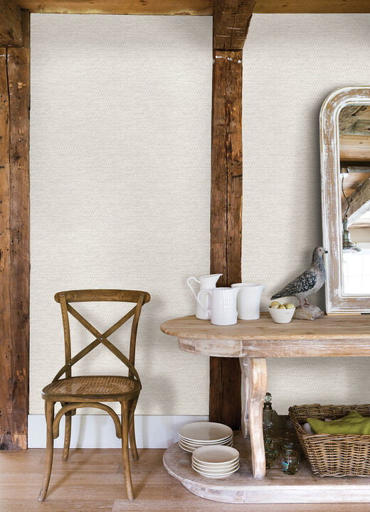 Plaited Grass White Wallpaper (Set of 2)