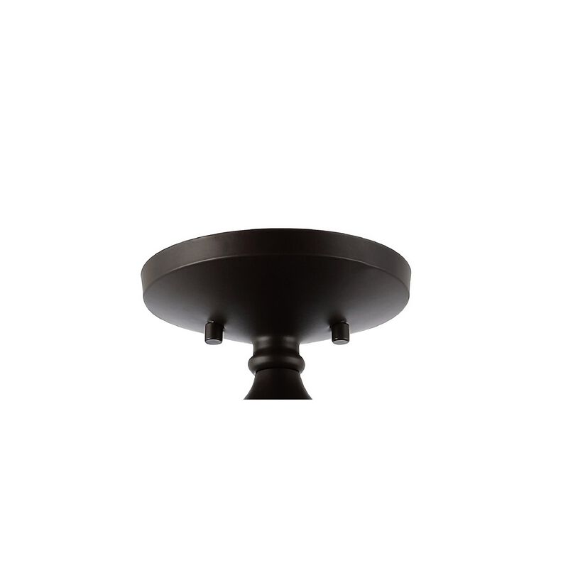 Marfa Glass/Iron Farmhouse Modern LED Flush Mount