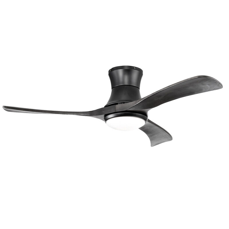 Flush Mount Ceiling Fan with LED Light