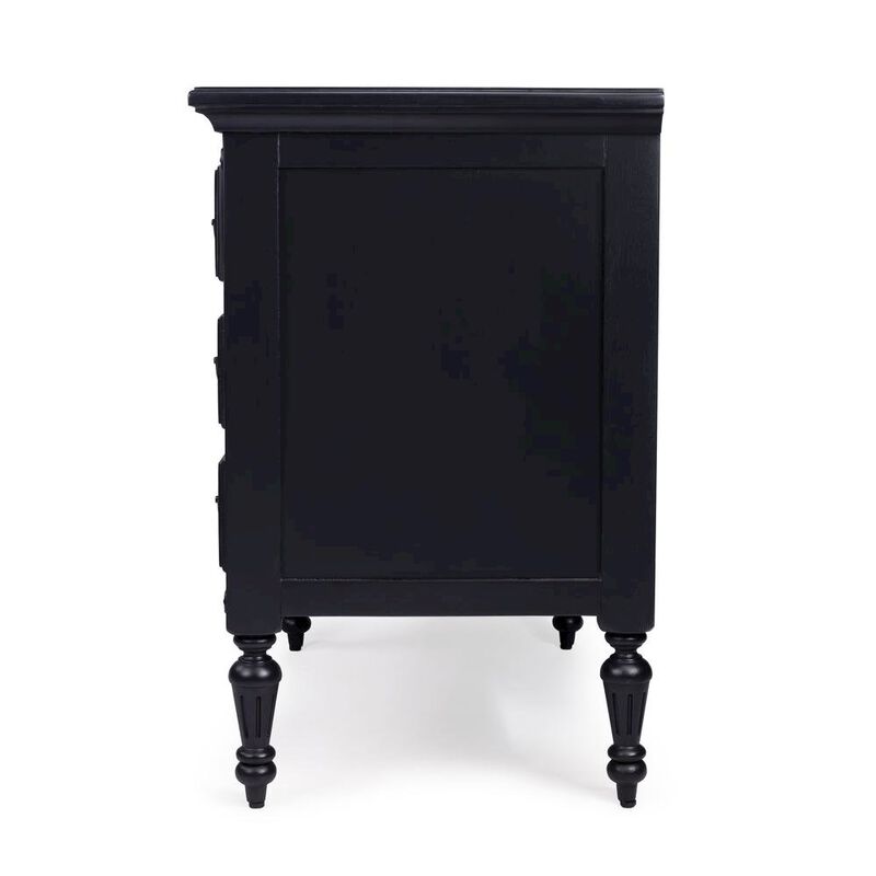 Starlight Canyon Home Black Chest of Drawers &ndash; 4 Drawer Dresser for Bedroom Wooden Storage