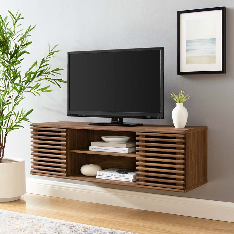 Render 46" Wall-Mount Media Console TV Stand image number 7