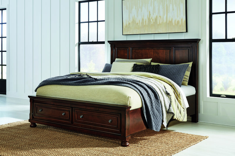 Porter Queen Panel Storage Bed image number 1