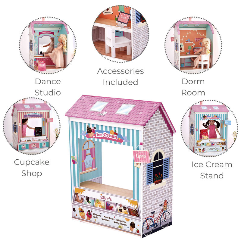 Olivia's Little World - Olivia's Classic Convertible Play House (4 in 1) image number 2
