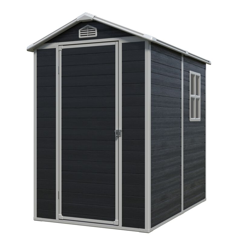 4 ft x 6 ft Outdoor plastic Storage Shed with floor image number 0