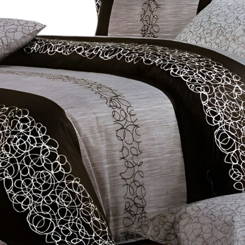 3 Piece Twin Cotton Duvet Cover Combo Charming Garret Design image number 2