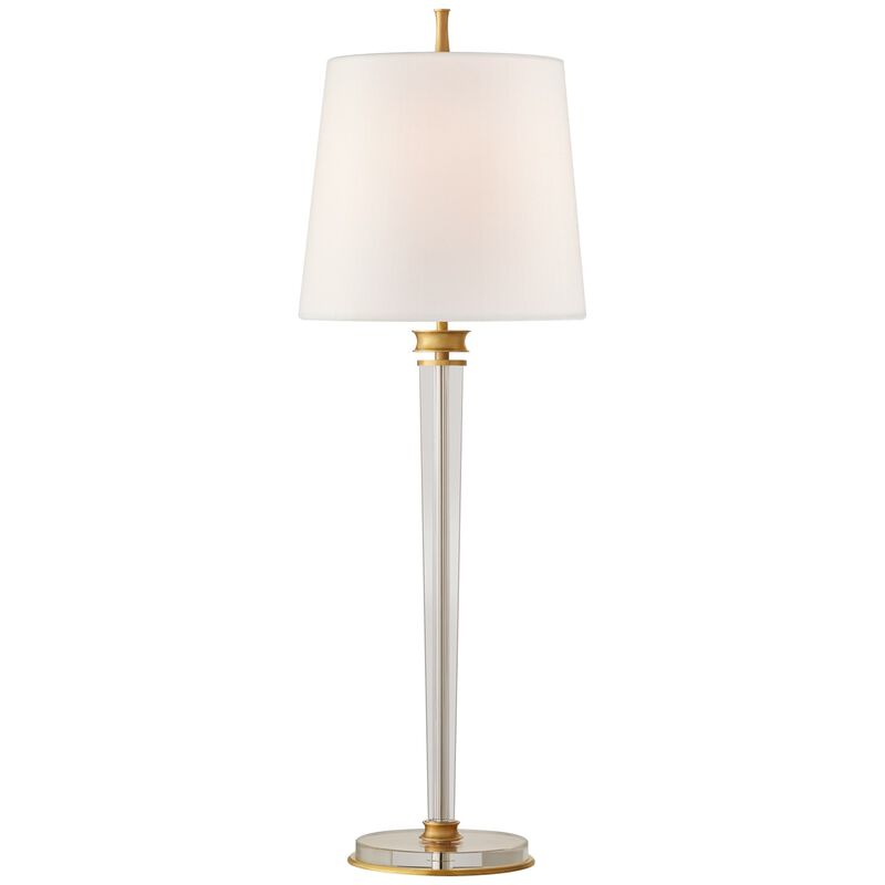 Lyra Buffet Lamp in Hand-Rubbed Antique Brass