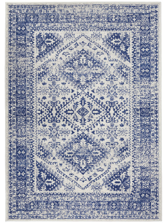 Whimsicle WHS15 Ivory/Navy 6' x 9' Rug
