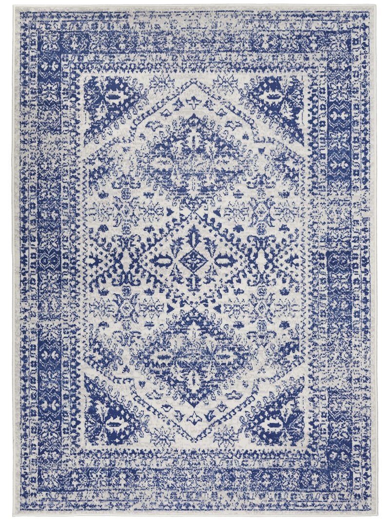 Whimsicle WHS15 Ivory/Navy 6' x 9' Rug