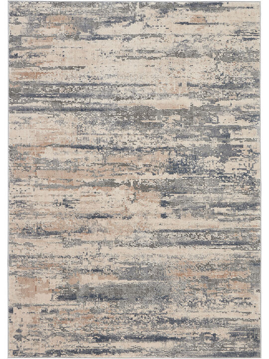Rustic Textures RUS04 Beige/Gray 5'3" x 7'3" Rug