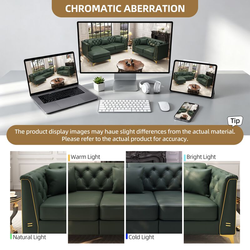 Modular Chesterfield Sofa image number 3