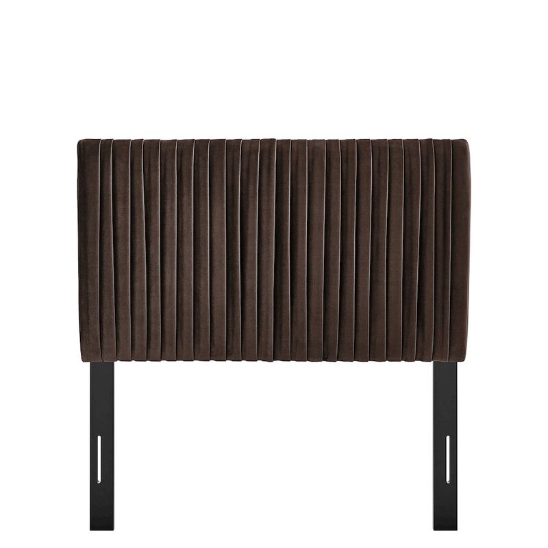Eloise Stain-Resistant Performance Velvet Twin Headboard image number 4
