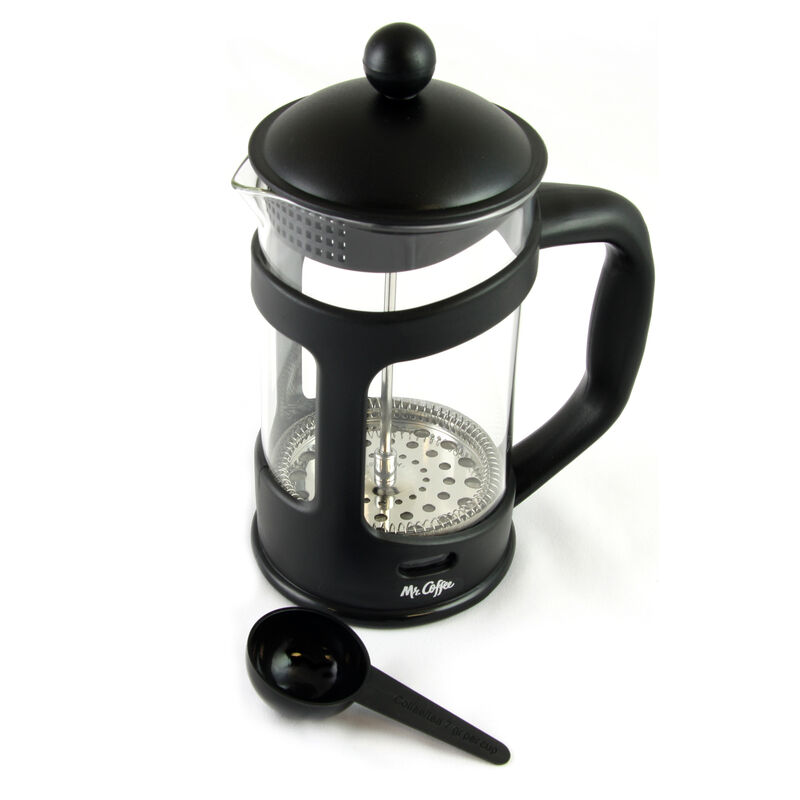 Mr. Coffee Brivio 28 Ounce Glass French Press Coffee Maker with Plastic Lid image number 1