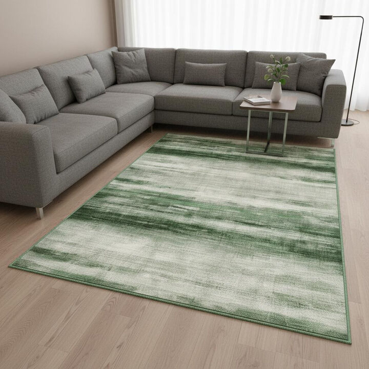 HomeRoots Abstract Washable Area Rug