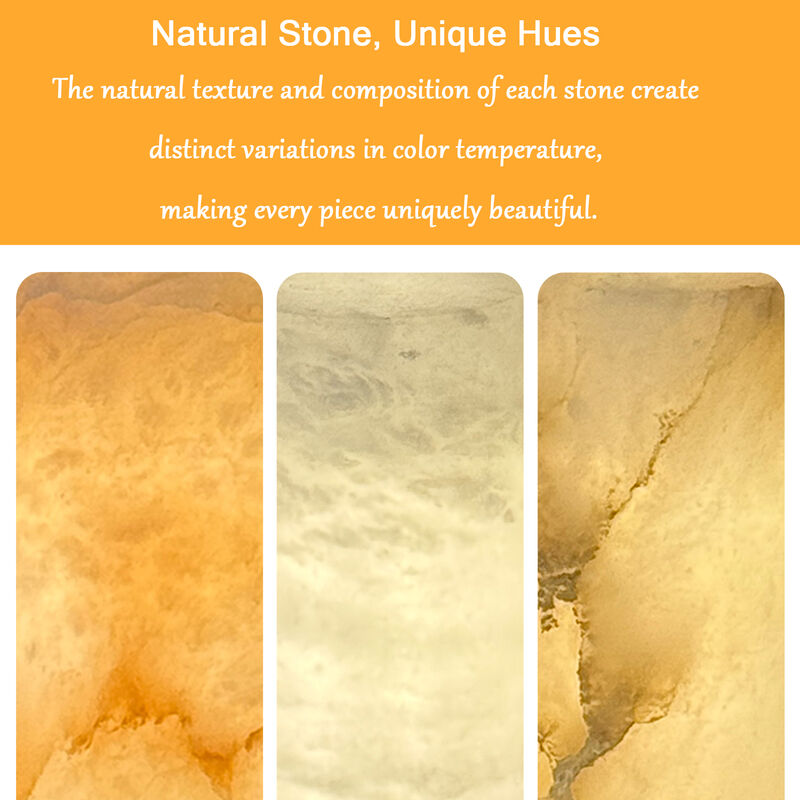 Natural Spanish Alabaster Rechargeable Table Lamp with Dimmable LED image number 7