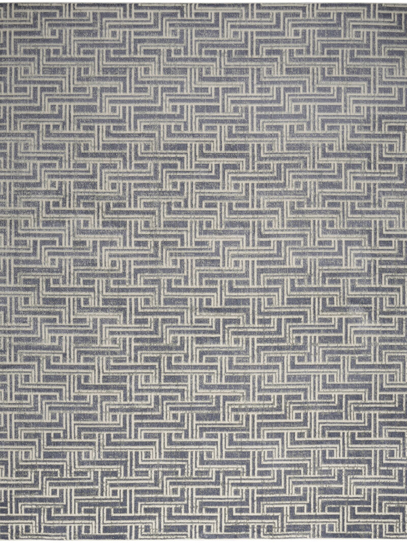 Serenity Home SRH04 Blue/Ivory 5'3" x 7'3" Rug image number 0