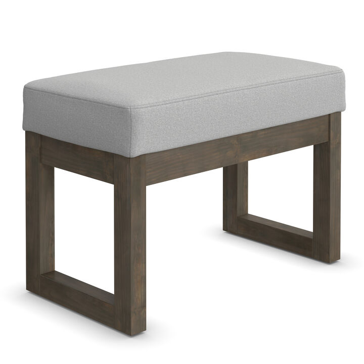Simpli Home Milltown Footstool Small Ottoman Bench