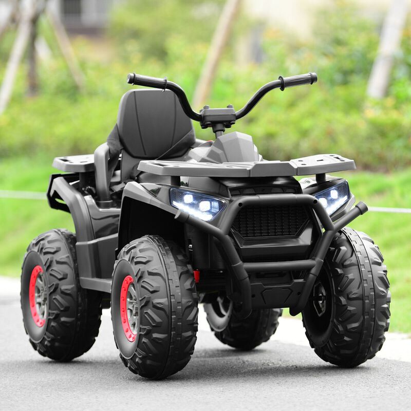 12V Kids Ride On ATV 4 Wheel Electric Vehicle with 2 Speeds and Lights image number 4