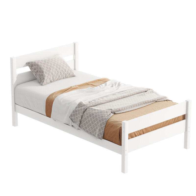 Whisen Twin Bed with Headboard and Footboard, Expresso