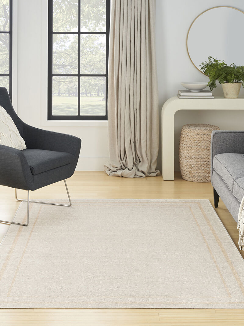 Nourison Essentials NRE02 Ivory/Gold 5' x 7' Rug