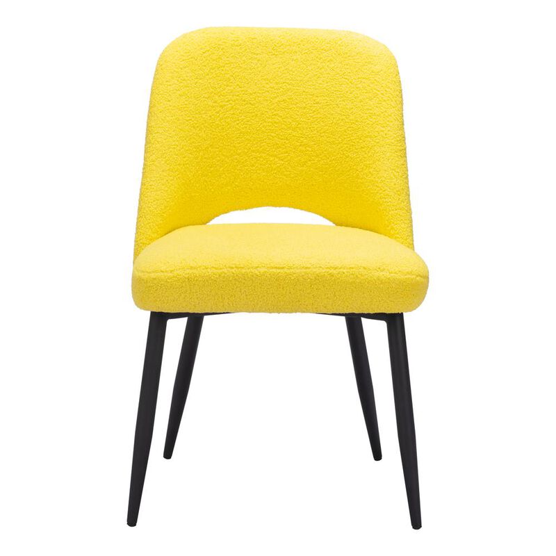 Belen Kox Sunny Yellow Teddy Dining Chair, Belen Kox
