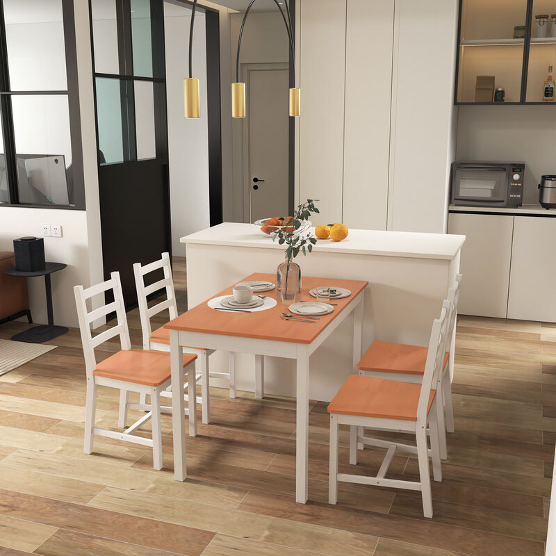 Hivvago 5-Piece Modern Dining Room Set for Breakfast Nook image number 7