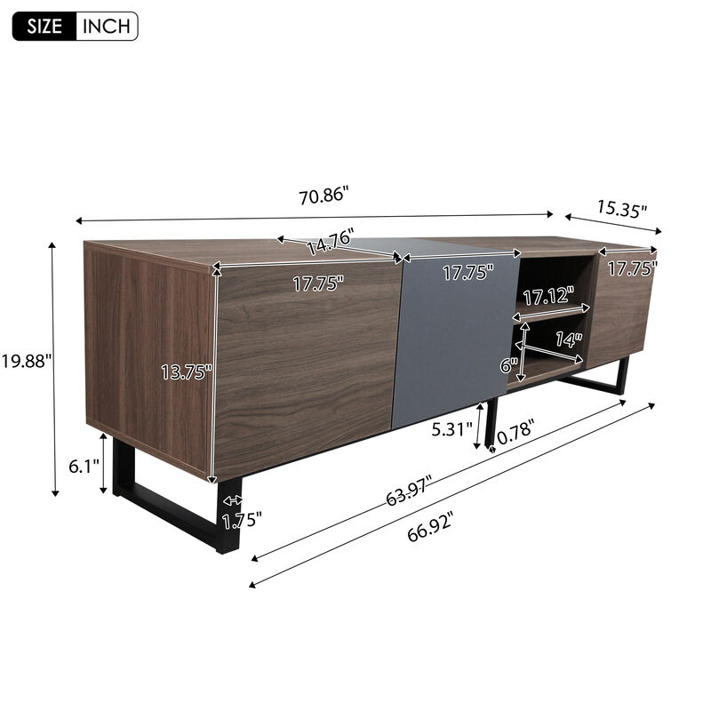 Merax Entertainment Center TV Stand for Living Room