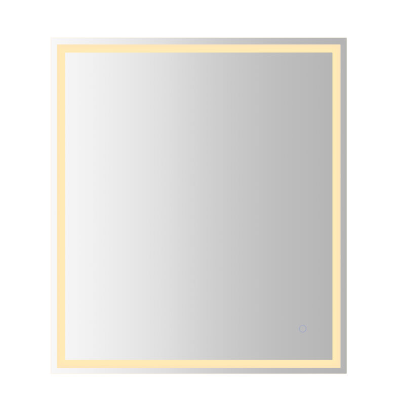 Pax Frameless Antifog Front/Back-Lit Wall Bathroom Vanity Mirror, Smart Touch