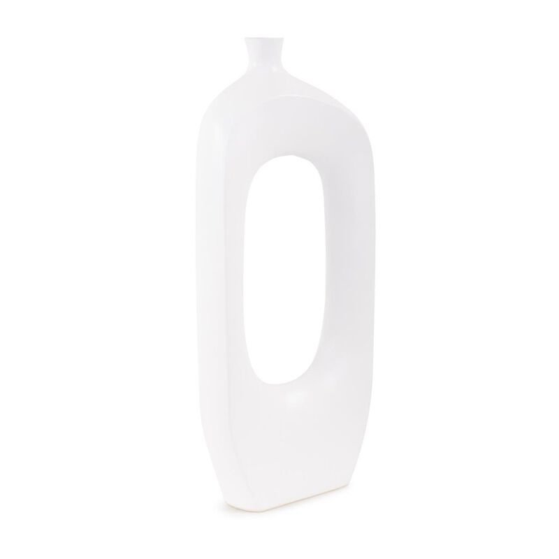 Howard Elliott Hayden White Contemporary Ceramic Vase image number 2