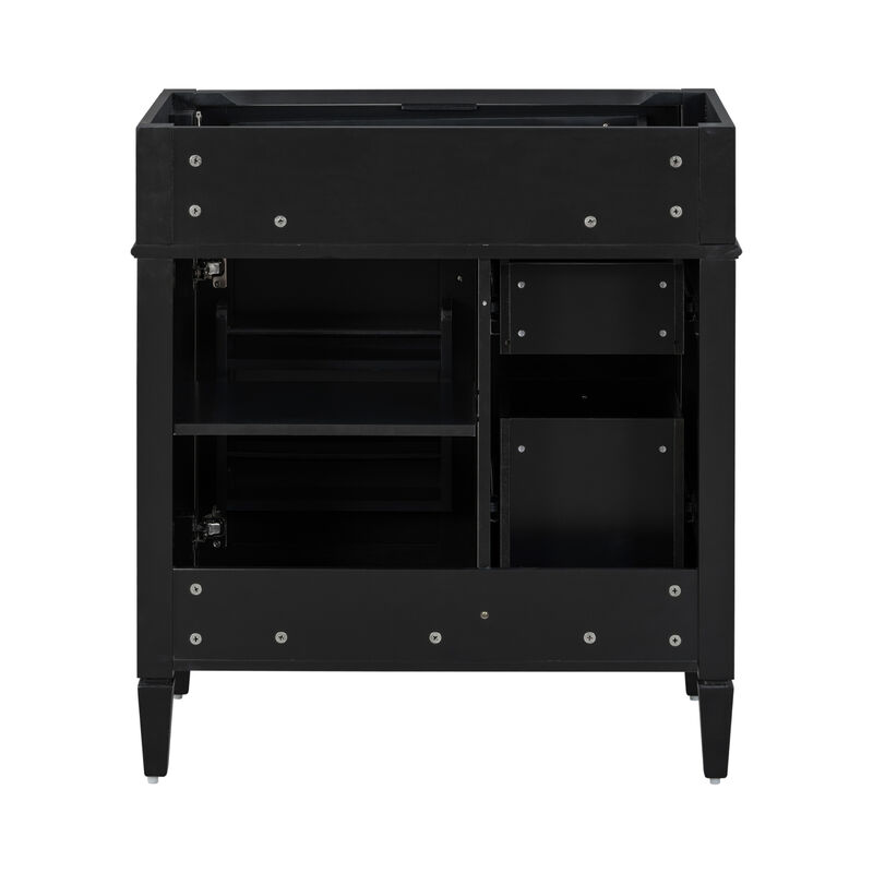 30" Freestanding Bathroom Vanity Without Top Sink image number 6