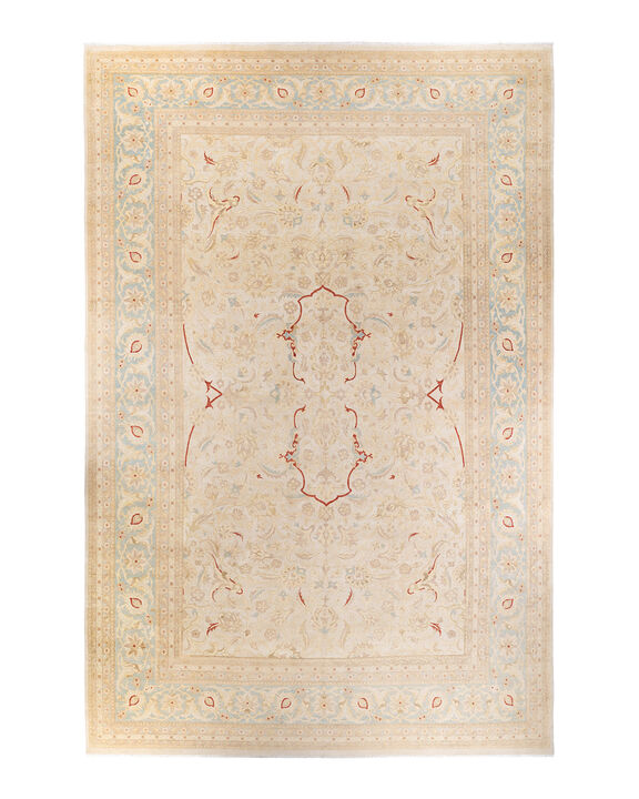 Eclectic, One-of-a-Kind Hand-Knotted Area Rug  - Ivory, 12' 1" x 17' 10"