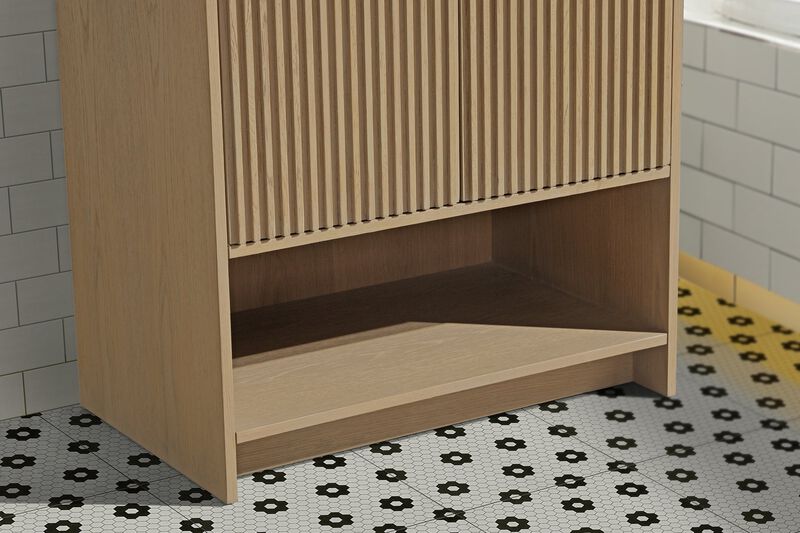Diego 30" Bathroom Vanity Oak image number 9