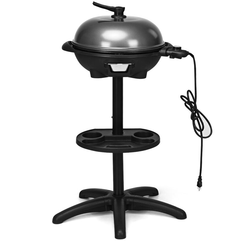Portable Outdoor Electric BBQ Grill with Removable Stand for Easy Installation