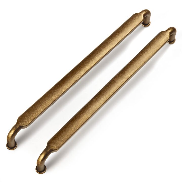 Goo-Ki 12 Pack 7-1/2 Inch (192mm) Hole Center Cabinet Pulls Antique Brass Zinc Alloy Kitchen Drawer Pulls Drawer Handles 7.9 Inc